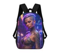 sinyumoney 17 Inch School Backpack,3D Printed Exotic Girl Children Backpacks,Kids Kindergarten Cute Travel Bags Casual Daypack for Boys School Students