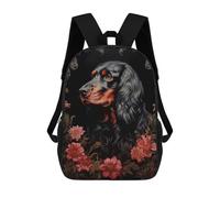 sinyumoney 17 Inch School Backpack,3D Printed Gordon Setter Children Backpacks,Kids Kindergarten Cute Travel Bags Casual Daypack for Boys School Students