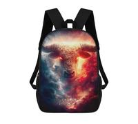 sinyumoney 17 Inch School Backpack,3D Printed Taurus Zodiac Sign Digital Art Children Backpacks,Kids Kindergarten Cute Travel Bags Casual Daypack for Boys School Students
