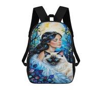 sinyumoney 17 Inch School Backpack Alcohol Ink. Opal Night. A Vibrant Alcohol Ink Painting Depicting Opal Night, A Coloss Bookbag for Boys Girls Chool Bag College Business Travel Bag Work Bag