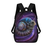 sinyumoney 17 Inch School Backpack Cosmic Snail Shell Artwork Bookbag for Boys Girls Chool Bag College Business Travel Bag Work Bag