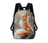 sinyumoney 17 Inch School Backpack Elegant Fox in Autumnal Setting Bookbag for Boys Girls Chool Bag College Business Travel Bag Work Bag