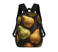 sinyumoney 17 Inch School Backpack Fresh Wet Pears Fruit Bookbag for Boys Girls Chool Bag College Business Travel Bag Work Bag