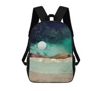 sinyumoney 17 Inch Spring Night Backpack, Children's Backpack, Student School Bag Bookbag Rucksack, 3D Printed for Boys Girls