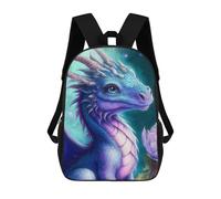 sinyumoney 17 Inch The Dragon Urmie School Backpack School Bags for Girls Boys Backpack with Pocket Fashion School Bag Kids Backpack