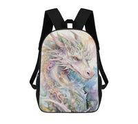 sinyumoney 17 Inch The Wisdom of The Dragons School Backpack School Bags for Girls Boys Backpack with Pocket Fashion School Bag Kids Backpack