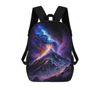 sinyumoney 17 Inch Volcanic Eruption in Space Backpacks Kids School Backpack School Bag 3D Printed School Bag for Boys Elementary And Middle School Students