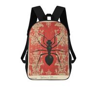 sinyumoney 17 Inch William Morris Ant Floral School Backpack School Bags for Girls Boys Backpack with Pocket Fashion School Bag Kids Backpack