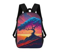 sinyumoney 17inch Children's Backpack 3D Printed Ancient Tree Schoolbag Student Daypack Fashion Casual Lightweight School Bags for School College Travel