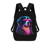 sinyumoney 17inch Children's Backpack 3D Printed Bernese Mountain Dog Schoolbag Student Daypack Fashion Casual Lightweight School Bags for School College Travel
