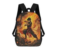 sinyumoney 17inch Children's Backpack 3D Printed Best Man Schoolbag Student Daypack Fashion Casual Lightweight School Bags for School College Travel