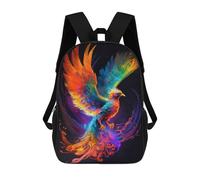 sinyumoney 17inch Children's Backpack 3D Printed Colorful Phoenix Art Print-6 Schoolbag Student Daypack Fashion Casual Lightweight School Bags for School College Travel