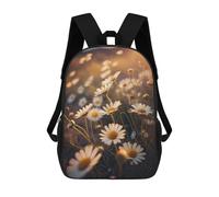 sinyumoney 17inch Children's Backpack 3D Printed Daisy Field Schoolbag Student Daypack Fashion Casual Lightweight School Bags for School College Travel
