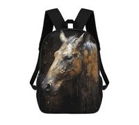 sinyumoney 17inch Children's Backpack 3D Printed Donkey Enchantment Spells Schoolbag Student Daypack Fashion Casual Lightweight School Bags for School College Travel