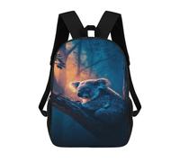 sinyumoney 17inch Children's Backpack 3D Printed Koala in Tree at Sunset-1 Schoolbag Student Daypack Fashion Casual Lightweight School Bags for School College Travel