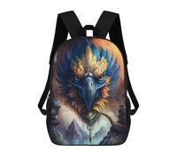 sinyumoney 17inch Children's Backpack 3D Printed Macaw Mythological Schoolbag Student Daypack Fashion Casual Lightweight School Bags for School College Travel