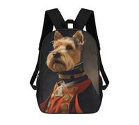 sinyumoney 17inch Children's Backpack 3D Printed Welsh Terrier Dog Schoolbag Student Daypack Fashion Casual Lightweight School Bags for School College Travel