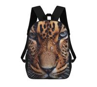 sinyumoney 17inch Cute Wet Leopard Kids School Backpack 3D Printed Fashion School Bag Casual School Bag for Boys Elementary And Middle School Students