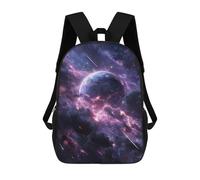 sinyumoney 17inch Galactic Storms Cosmic Energy Display -1 Kids School Backpack 3D Printed Fashion School Bag Casual School Bag for Boys Elementary And Middle School Students
