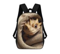 sinyumoney 17inch School Backpack for Girls Cozy Dragon Chronicles Backpack 3D Printed Boy School Backpack Casual Daypack Rucksack for Middle School Students