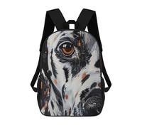 sinyumoney 17inch School Backpack for Girls Dalmatian Dog Backpack 3D Printed Boy School Backpack Casual Daypack Rucksack for Middle School Students