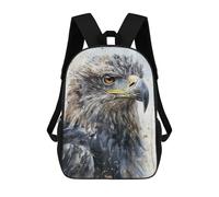 sinyumoney 17inch School Backpack for Girls Eagles Stern Gaze Backpack 3D Printed Boy School Backpack Casual Daypack Rucksack for Middle School Students