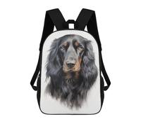 sinyumoney 17inch School Backpack for Girls Gordon Setter Dog Backpack 3D Printed Boy School Backpack Casual Daypack Rucksack for Middle School Students