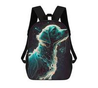 sinyumoney 17inch School Backpack for Girls Labrador Retriever Dog Backpack 3D Printed Boy School Backpack Casual Daypack Rucksack for Middle School Students
