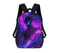 sinyumoney 17inch School Backpack for Girls Mystical Flames Backpack 3D Printed Boy School Backpack Casual Daypack Rucksack for Middle School Students