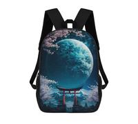 sinyumoney 17inch School Backpack for Girls Planes in The Torii Gate Backpack 3D Printed Boy School Backpack Casual Daypack Rucksack for Middle School Students