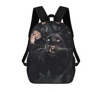 sinyumoney 17inch School Backpack for Girls The Black Panther Backpack 3D Printed Boy School Backpack Casual Daypack Rucksack for Middle School Students