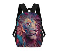 sinyumoney 17inch School Backpack for Girls The Pride Lion Backpack 3D Printed Boy School Backpack Casual Daypack Rucksack for Middle School Students