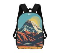 sinyumoney 17inch School Backpack for Girls Tibet Mountain Landscape Backpack 3D Printed Boy School Backpack Casual Daypack Rucksack for Middle School Students