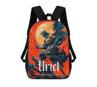 sinyumoney 17inch School Backpack for Girls Uriel The Archangel Backpack 3D Printed Boy School Backpack Casual Daypack Rucksack for Middle School Students