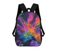 sinyumoney 17inch School Student Backpack Abstract Cosmic Energy Painting Children's Backpacks Children's School Backpack 3D Printed Travel Rucksacks Boy School Bag