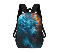 sinyumoney 17inch School Student Backpack Blue Ice Dragon Children's Backpacks Children's School Backpack 3D Printed Travel Rucksacks Boy School Bag