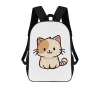 sinyumoney 17inch School Student Backpack Calico Cat Cute Children's Backpacks Children's School Backpack 3D Printed Travel Rucksacks Boy School Bag