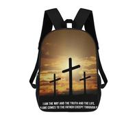 sinyumoney 17inch School Student Backpack Christ Our Lord Children's Backpacks Children's School Backpack 3D Printed Travel Rucksacks Boy School Bag