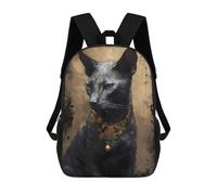 sinyumoney 17inch School Student Backpack Cornish Rex Cat Mythos Children's Backpacks Children's School Backpack 3D Printed Travel Rucksacks Boy School Bag