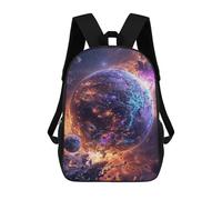 sinyumoney 17inch School Student Backpack Cosmic Disintegration Children's Backpacks Children's School Backpack 3D Printed Travel Rucksacks Boy School Bag
