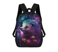 sinyumoney 17inch School Student Backpack Cosmic Hedgehog Art Print-17 Children's Backpacks Children's School Backpack 3D Printed Travel Rucksacks Boy School Bag