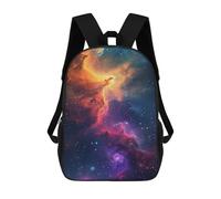 sinyumoney 17inch School Student Backpack Cosmic Nebula Galaxy-4 Children's Backpacks Children's School Backpack 3D Printed Travel Rucksacks Boy School Bag