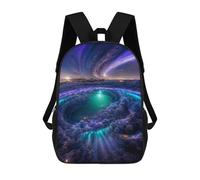 sinyumoney 17inch School Student Backpack Cosmic Whirlpool Galaxy Children's Backpacks Children's School Backpack 3D Printed Travel Rucksacks Boy School Bag