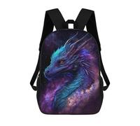 sinyumoney 17inch School Student Backpack Fantasy Dragon Artwork -9 Children's Backpacks Children's School Backpack 3D Printed Travel Rucksacks Boy School Bag