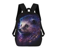 sinyumoney 17inch School Student Backpack Galactic Hedgehog Art Print -3 Children's Backpacks Children's School Backpack 3D Printed Travel Rucksacks Boy School Bag