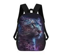sinyumoney 17inch School Student Backpack Galactic Leopard Portrait-19 Children's Backpacks Children's School Backpack 3D Printed Travel Rucksacks Boy School Bag