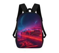 sinyumoney 17inch School Student Backpack Galactic Speed Machine Children's Backpacks Children's School Backpack 3D Printed Travel Rucksacks Boy School Bag