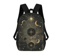 sinyumoney 17inch School Student Backpack Lunar Compass Children's Backpacks Children's School Backpack 3D Printed Travel Rucksacks Boy School Bag