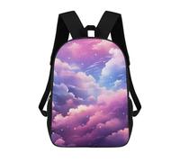 sinyumoney 17inch School Student Backpack Magical Sky Clouds Wallpaper Children's Backpacks Children's School Backpack 3D Printed Travel Rucksacks Boy School Bag