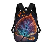 sinyumoney 17inch School Student Backpack Mystic Leaf Children's Backpacks Children's School Backpack 3D Printed Travel Rucksacks Boy School Bag
